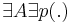 \exist A \exist p(.)