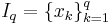 I_q = \{x_k\}_{k=1}^{q}