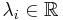 \lambda _i \in \mathbb{R}