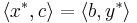 \langle x^*, c \rangle = \langle b, y^* \rangle