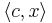 \langle c,x \rangle